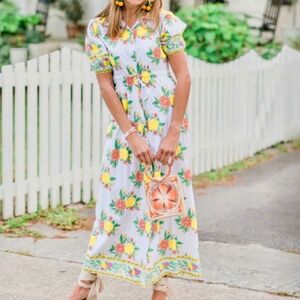 Victoria Dunn Orchid Maxi in Zesty Sz Small